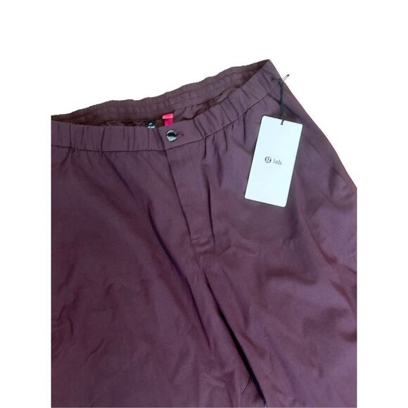 Lululemon Lab Wool-Blend Stretch Pants Men's Burgundy Size 36 - Picture 2 of 9